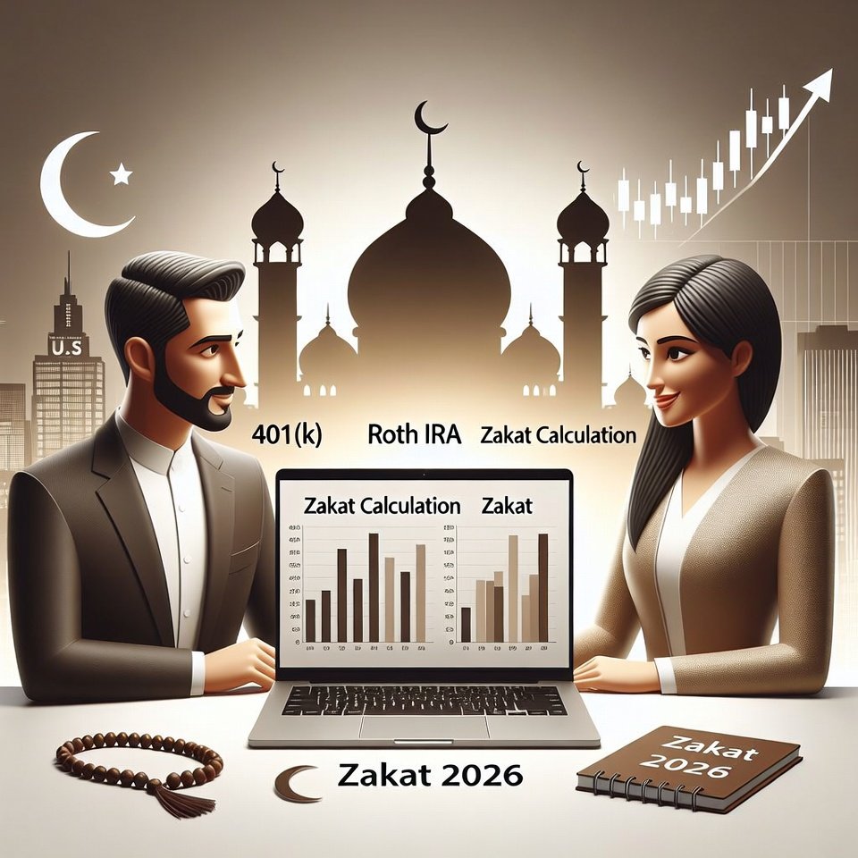 Zakat on 401(k) and Roth IRA in 2026: Guide for US Muslims